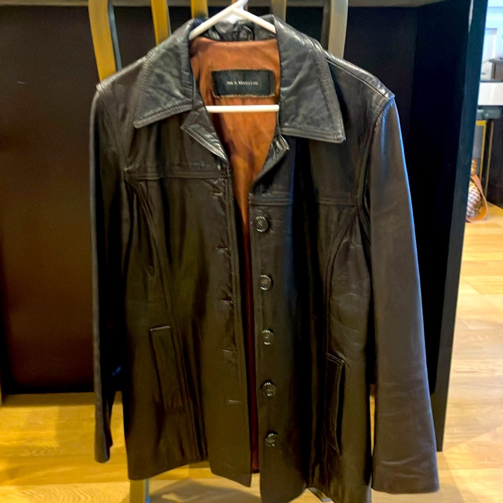 Vintage Leather Jacket (dark brown)